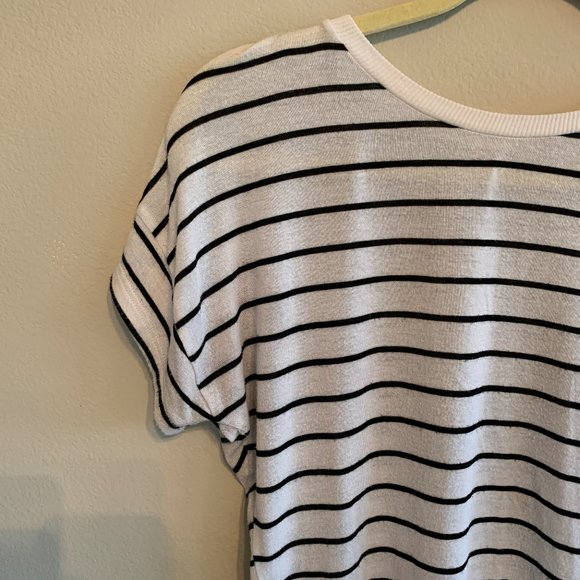 Zara Trafaluc black and white striped tee - Picture 2 of 3